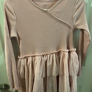 Pink Long Sleeve Dress Top size 10